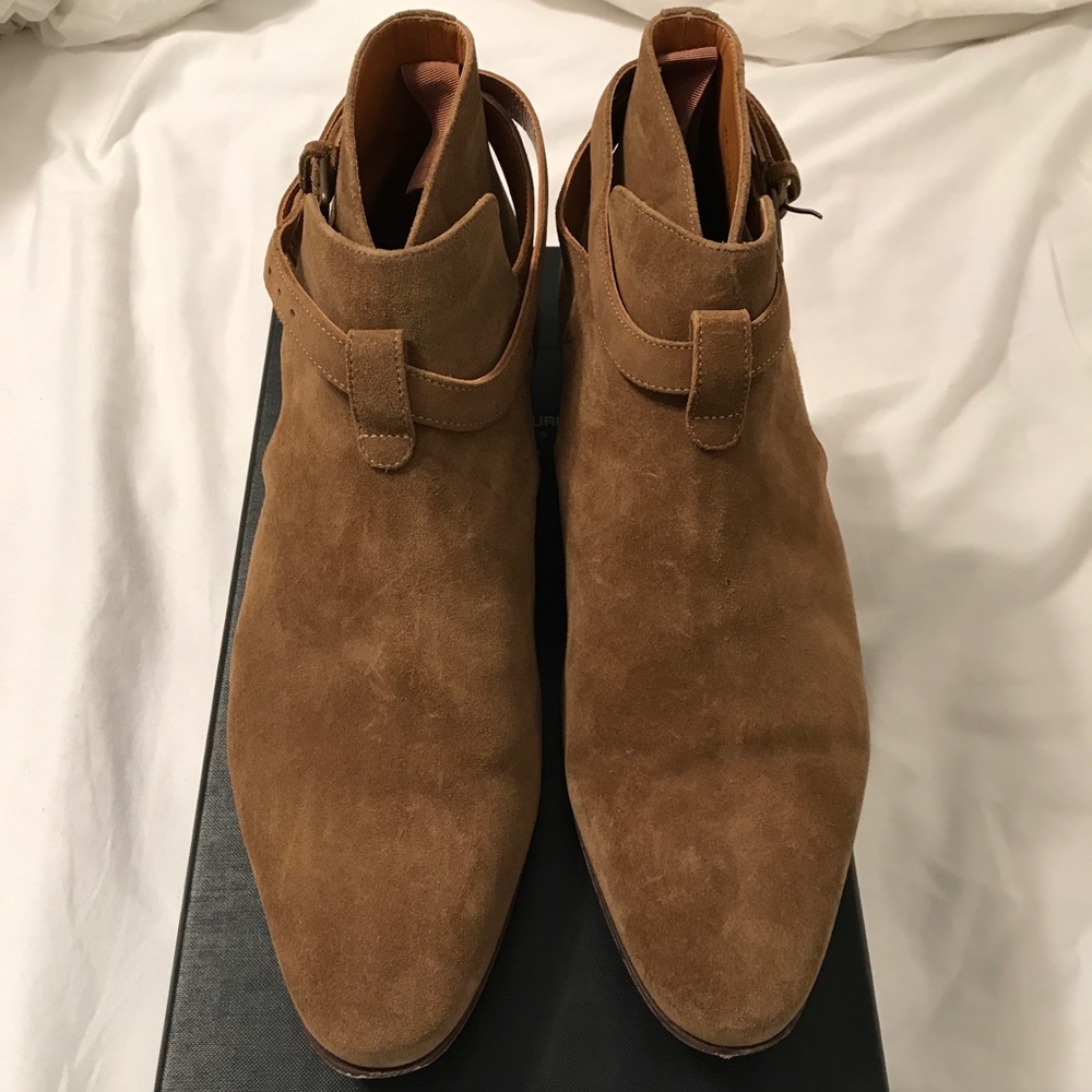 Saint Laurent London jodhpur crop boots